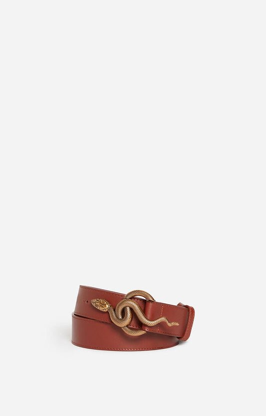 Cognac Leather Belt 35Mm