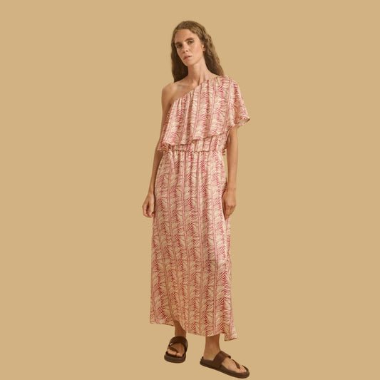 Reveta Dress Pink Print