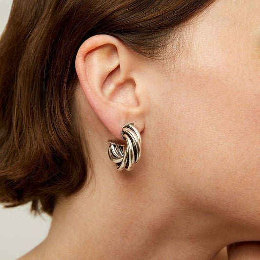 Atik Mini Silver Earrings