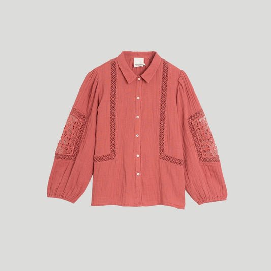 Gauze Shirt Pink