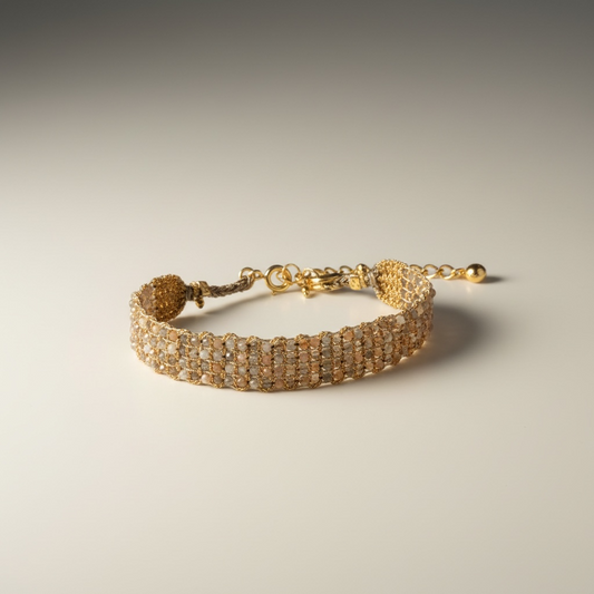 Jaipur Gold Moonstone Bracelet