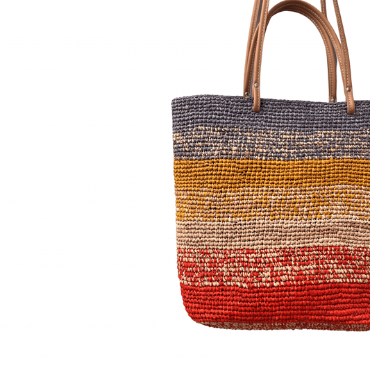 Flare Raffia Bag